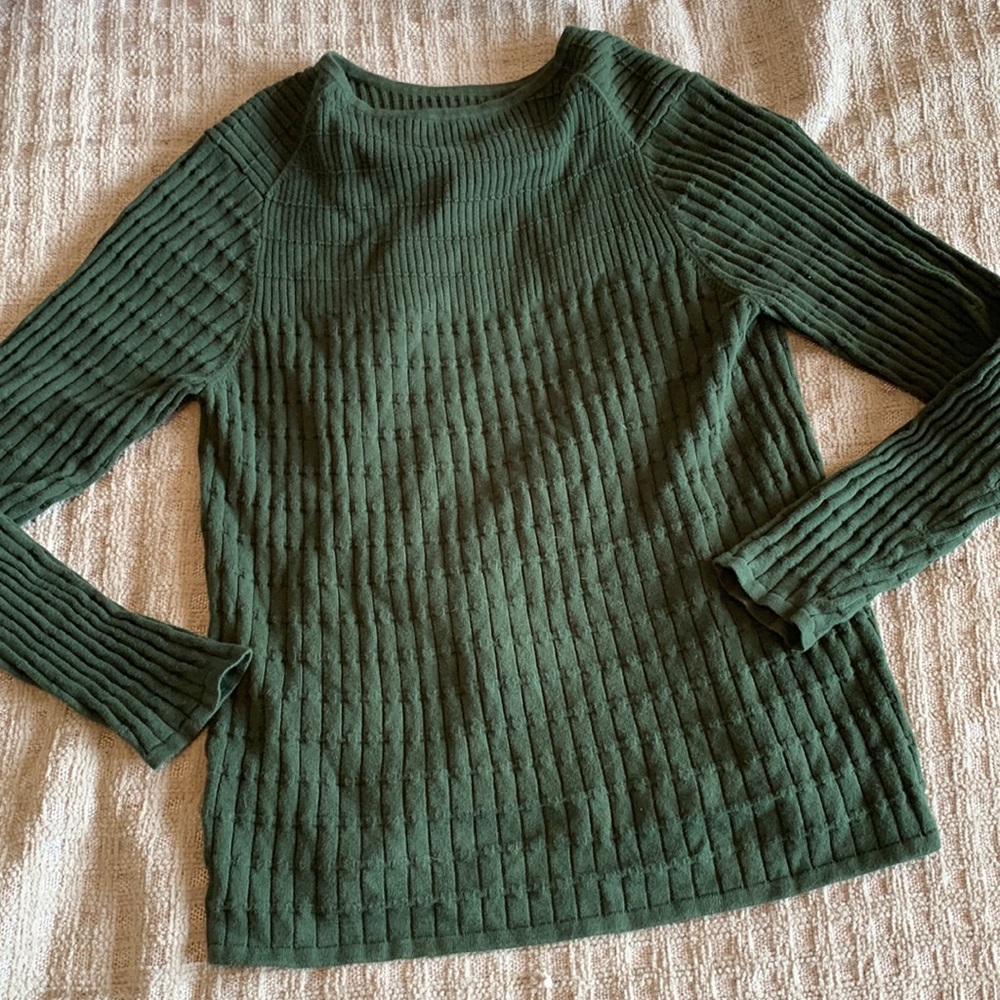 Dark green, LizClaiborne sweater. Size XL.